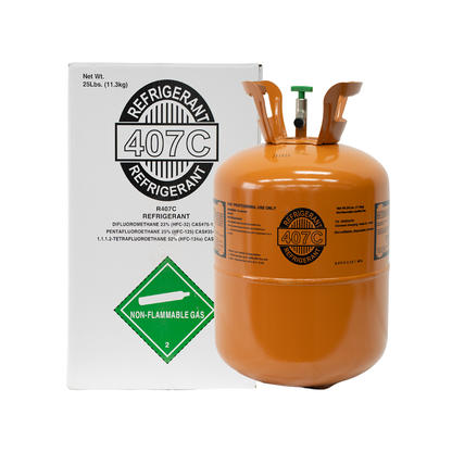 25LBS R407C Refrigerant and Package