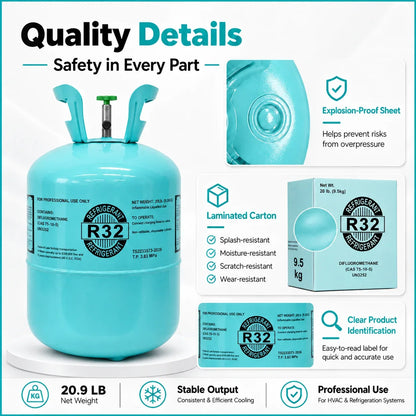 20.9LBS R32 Refrigerant