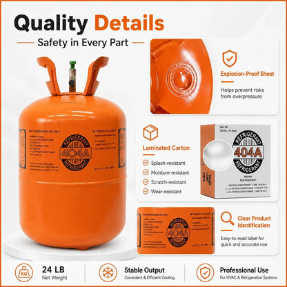 24LBS R404A Refrigerant