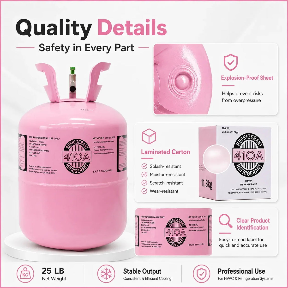 25LBS R410A Refrigerant