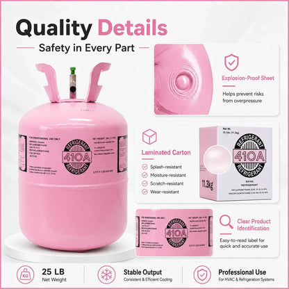 25LBS R410A Refrigerant